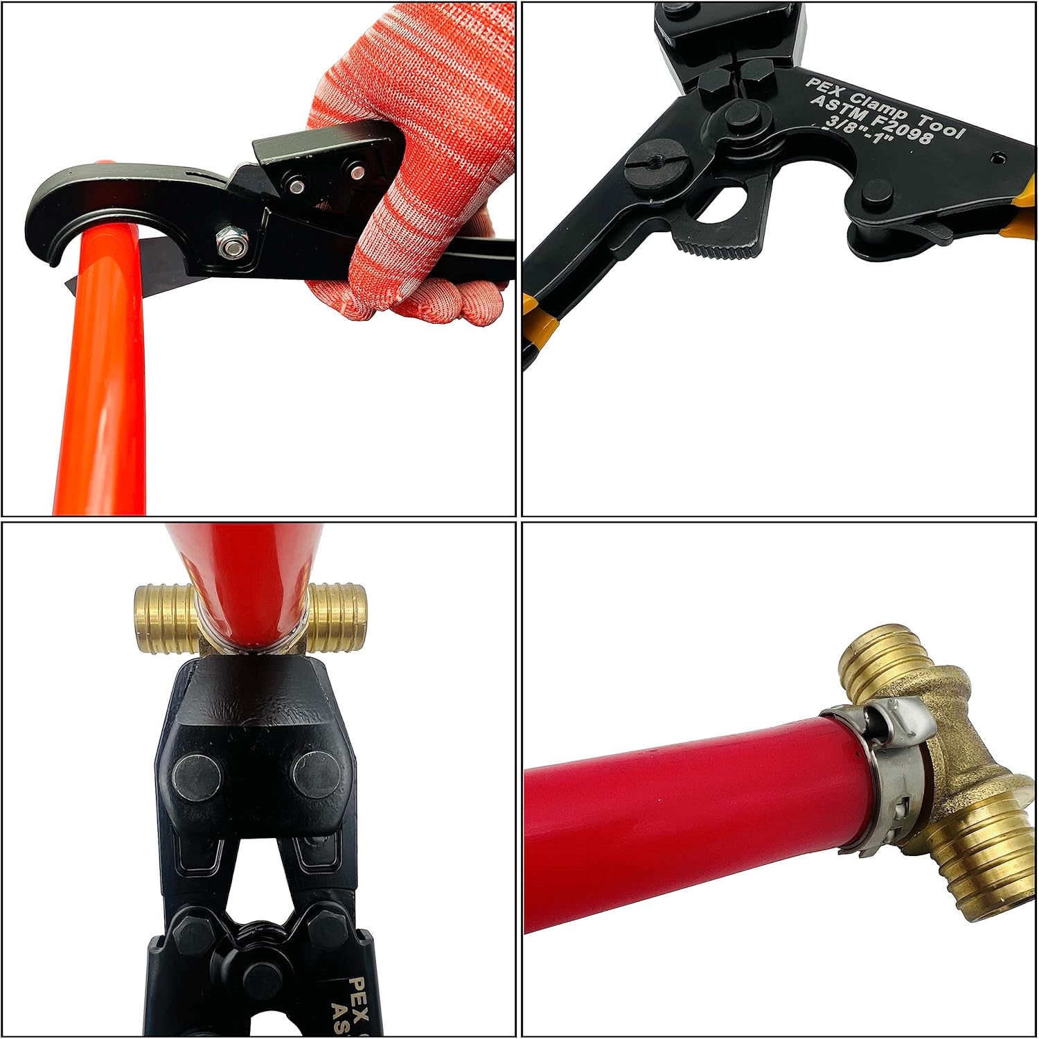 PEX Pipe Clamp Crimping Tool w - Pipe Cutter Ratchet ulasan dan harga