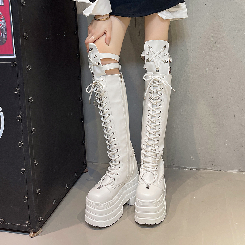 Punk Women Boots Ladies Cospla - Pipe Bending Spring ulasan dan harga