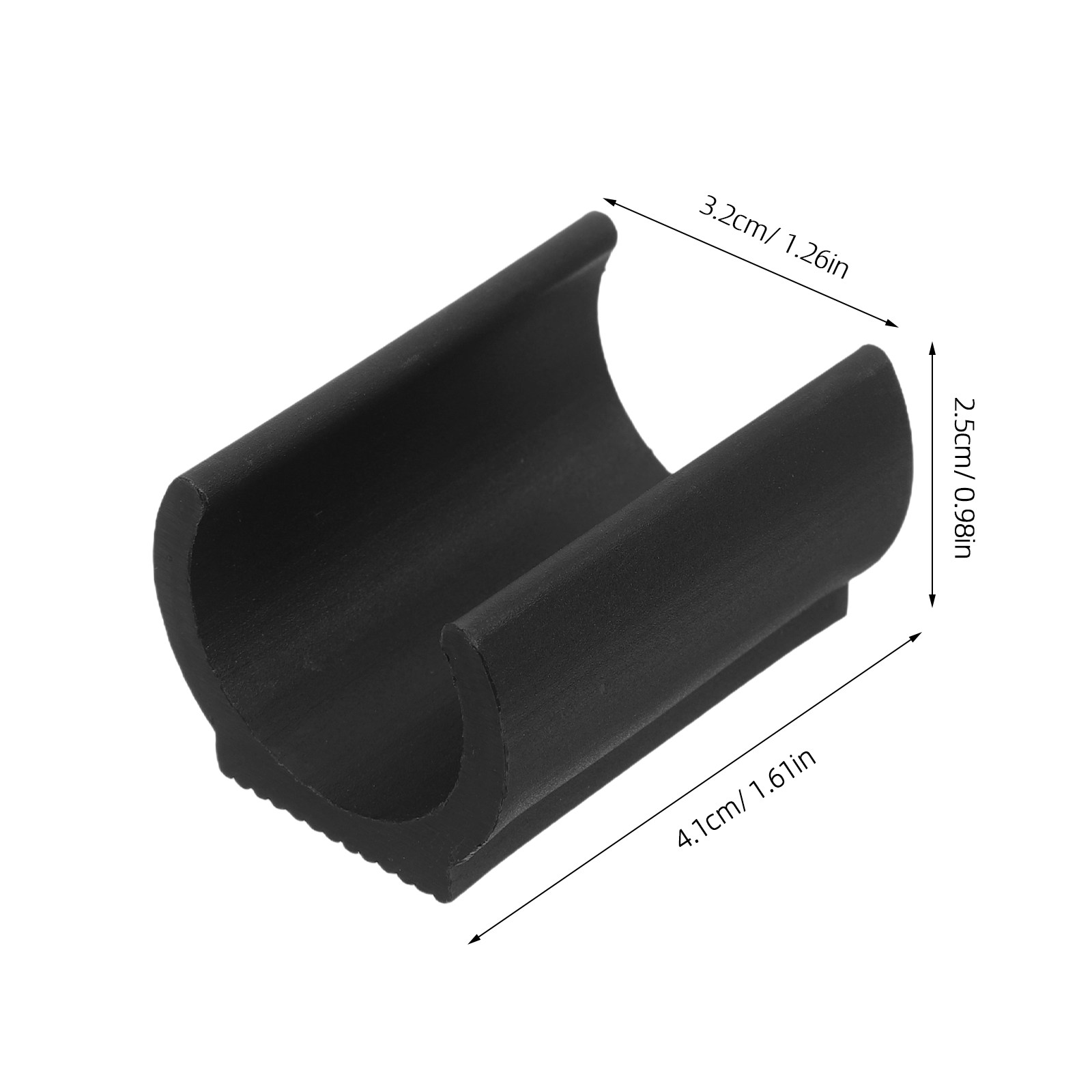 20Pcs Chair Pipe Clamp Black P - Plastic Pipe Clip ulasan dan harga